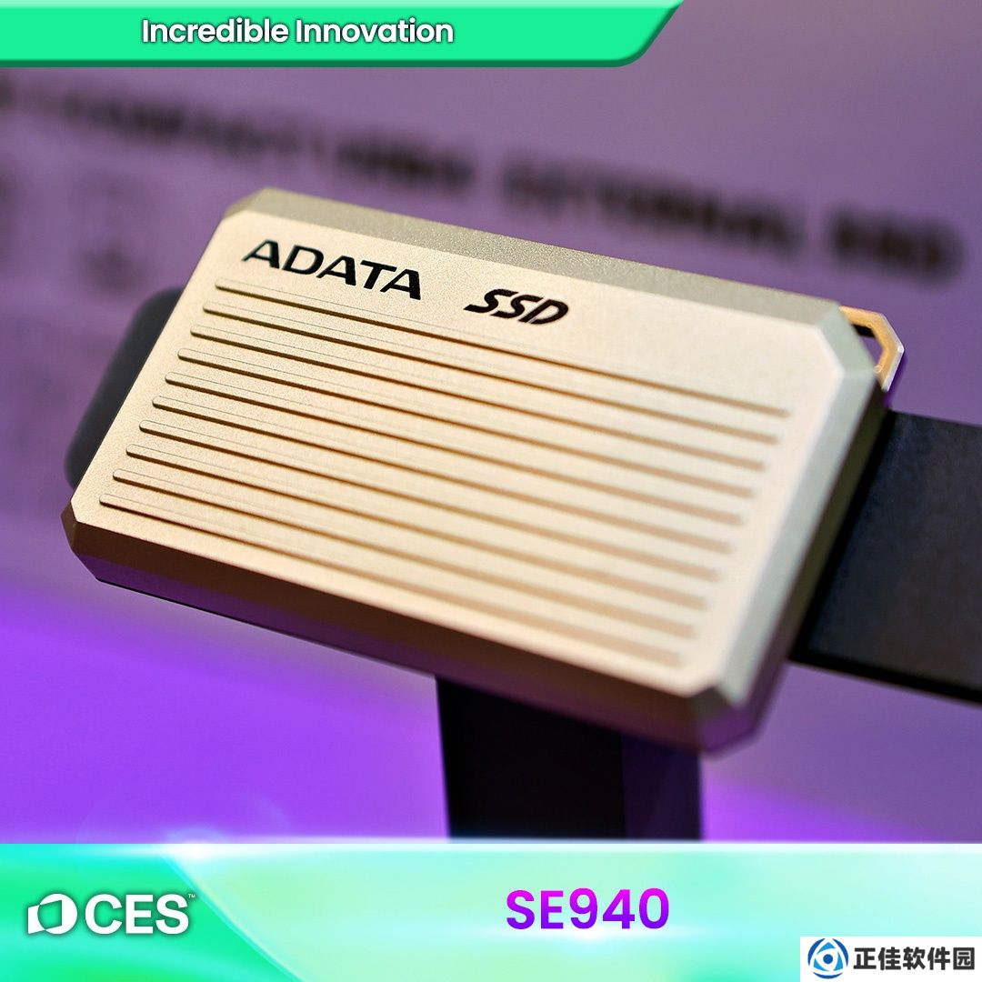 威刚展示“全球最小”USB 4 移动固态硬盘 SE940：内置指纹识别，最大容量 8TB